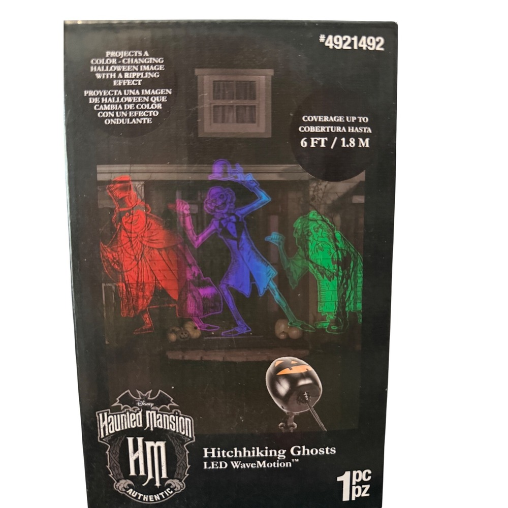 Disney Haunted Mansion Hitchhiking Ghosts LED WaveMotion Projector Halloween